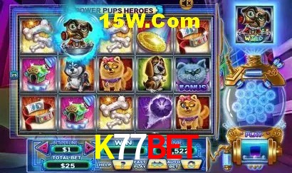 Biblioteca de slots populares na K77Bet